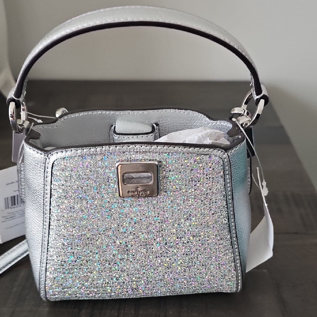 Nwt Kate Spade New York Phoebe Glitter Mini Top Handle Crossbody Bag